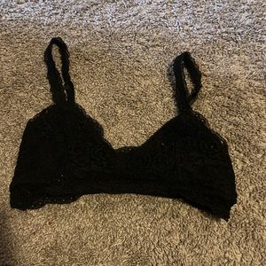 ♡ black bralette